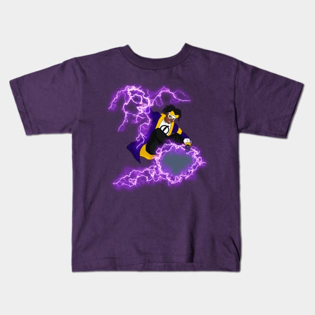 Static Shock! Kids T-Shirt by urabadcatman